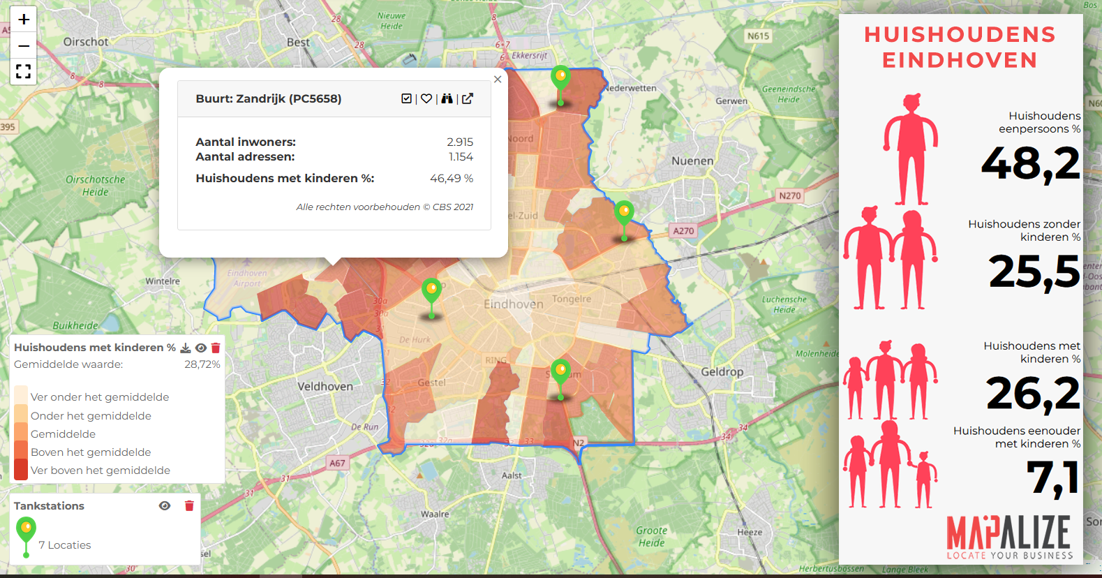 Mapalize - Gezinssamenstelling Eindhoven